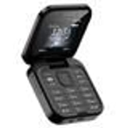 Téléphone Portable Pliable avec Double SIM Radio FM Batterie 1000mAh Noir