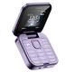 Téléphone Portable Pliable avec Double SIM Radio FM Batterie 1000mAh Violet