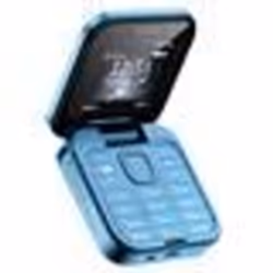 Téléphone Portable Pliable avec Double SIM Radio FM Batterie 1000mAh Bleu