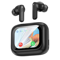 Écouteurs Bluetooth - ANC - Noir - Étanches IPX5 - Autonomie 6h - Écran tactile LED