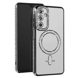 Coque - Samsung - Galaxy A16 - Diamant - Strass - MagSafe - Noir