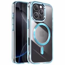 Coque - MagSafe - iPhone 16 Pro Max - Cristal Color - Bleu - Rigide - Anti-jaunissement