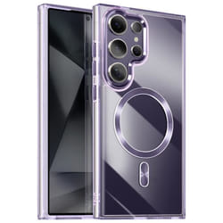 Coque - Samsung - Galaxy S24 Ultra - MagSafe - Dos Cristal - Couleur Violet