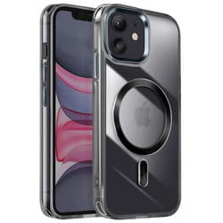 Coque MagSafe - Non spécifié - iPhone 11 - Dos Cristal Color - Noir - Anti-jaunissement