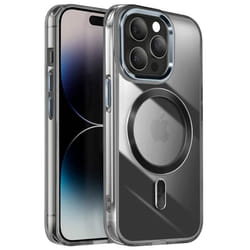 Coque MagSafe - Cristal Color - iPhone 14 Pro Max - Noir - Rigide - Anti-jaunissement