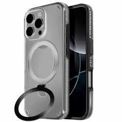 Coque MagSafe - Antichoc - iPhone 16 Pro Max - Support Pliable - Noir - Bimatière