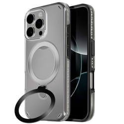 Coque MagSafe - Antichoc - iPhone 16 Pro Max - Support Pliable - Noir - Bimatière