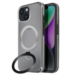 Coque Antichoc - MagSafe - iPhone 14 et 13 - Noir - Support Pliable - Bimatière