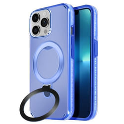 Coque MagSafe - Antichoc - iPhone 13 Pro - Support Pliable - Bleu - Bimatière