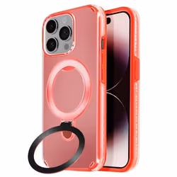 Coque - MagSafe - iPhone 14 Pro Max - Antichoc - Support Pliable - Rouge