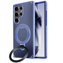 Coque MagSafe - Samsung - Galaxy S24 Ultra - Antichoc - Support Pliable - Bleu