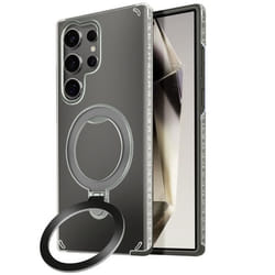 Coque MagSafe - Samsung - Galaxy S24 Ultra - Antichoc - Support Pliable - Noir