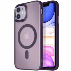Coque - MagSafe - iPhone 11 - Dos Mat Givré - Contour Souple - Bords Caméra Surélevés