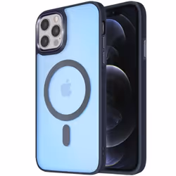 Coque MagSafe - Frost Color - iPhone 12 Pro Max - Dos Mat Givré - Contour Souple - Antitrace
