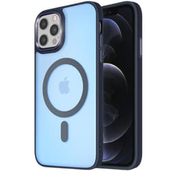 Coque MagSafe - Frost Color - iPhone 12 Pro Max - Dos Mat Givré - Contour Souple - Antitrace