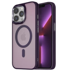 Coque - MagSafe - iPhone 13 Pro - Dos Mat Givré - Contour Souple - Bords Caméra Surélevés