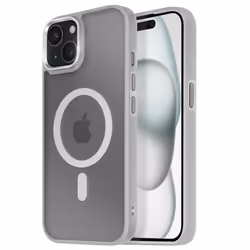Coque MagSafe - Frost Color - iPhone 15 Plus/14 Plus - Dos Mat Givré - Contour Souple - Antitrace