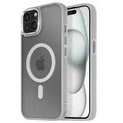 Coque MagSafe - Frost Color - iPhone 15 Plus/14 Plus - Dos Mat Givré - Contour Souple - Antitrace