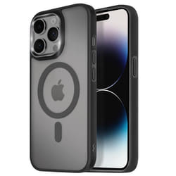 Coque MagSafe - Frost Color - iPhone 14 Pro Max - Dos Mat Givré - Contour Noir - Antitrace