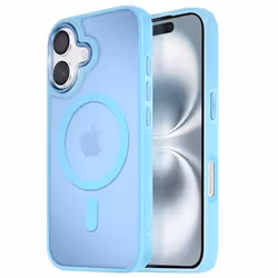 Coque MagSafe - Frost Color - iPhone 16 - Dos Mat Givré - Contour Souple - Antitrace