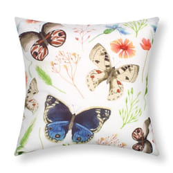 Housses de coussin - AVIZAR - Lot de 2 - 40x40 cm - Motif Papillon - Multicolore