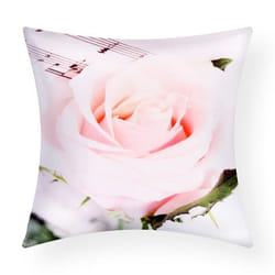 Housses de coussin - AVIZAR - Lot de 2 - 40x40 cm - Motif Rose - Style Classique