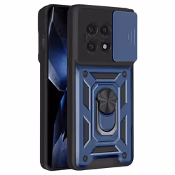 Coque - AVIZAR - OnePlus 13R - Bague Magnétique - Protection Caméra - Bleu Nuit