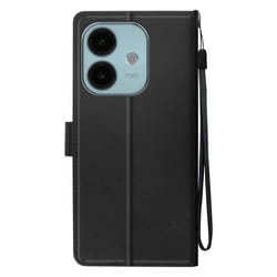Étui pour Oppo A40 - Marque Non Spécifiée - Noir - Cuir Vegan - Support Vidéo - Rangement Cartes