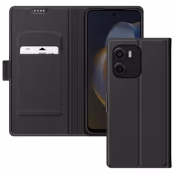 Étui pour Smartphone - Motorola - Moto G05 / E15 - Simili cuir - Porte-carte - Support vidéo