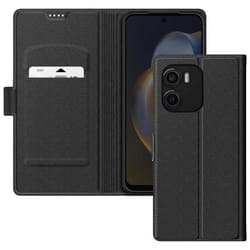Étui pour Smartphone - Motorola - Moto G05 / E15 - Simili cuir - Porte-carte - Support vidéo