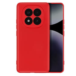 Coque - Xiaomi - Redmi Note 14 Pro/Pro Plus - Silicone Semi-Rigide - Rouge - Soft-Touch