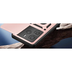 Coque pour Xiaomi Redmi Note 14 5G - Bague Magnétique - Protection Caméra - Rose Champagne - Antichocs