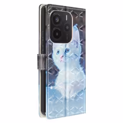 Étui pour smartphone - Xiaomi - Redmi Note 14 5G - Simili cuir - Support vidéo - Compartiment carte