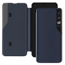 Étui pour smartphone - Xiaomi - Redmi Note 14 5G - Antichoc - Support vidéo - Bleu nuit