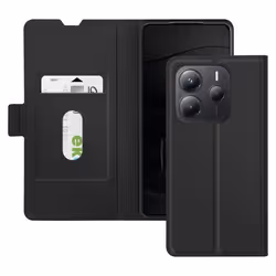 Étui pour smartphone - Xiaomi - Redmi Note 14 5G - Noir - Porte-carte - Support magnétique