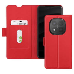 Étui pour Redmi Note 14 Pro et 14 Pro Plus Porte-Carte Support Vidéo Rouge
