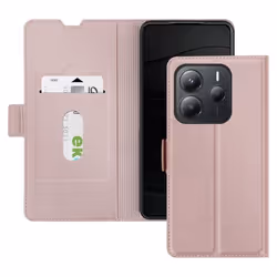 Étui pour smartphone - Xiaomi - Redmi Note 14 5G - Rose Champagne - Porte-Carte - Support Magnétique