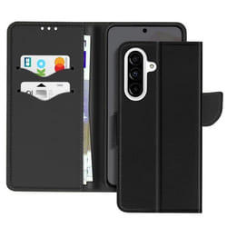 Étui pour Samsung Galaxy A36 - Fancy - Noir - Protection intégrale - Fonction support - Languette magnétique