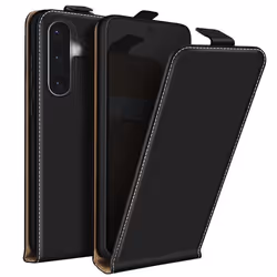 Housse Clapet Vertical - AVIZAR - Samsung Galaxy A36 - Noir - Porte-carte - Semi-rigide