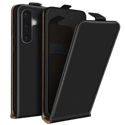 Housse Clapet Vertical - AVIZAR - Samsung Galaxy A36 - Noir - Porte-carte - Semi-rigide