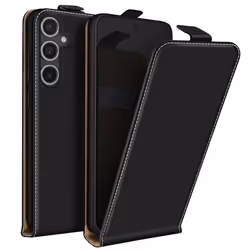 Housse Clapet Vertical pour Samsung Galaxy S24 FE Porte-carte Noir