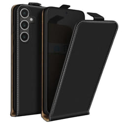 Housse Clapet Vertical pour Samsung Galaxy S24 FE Porte-carte Noir