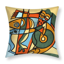 Housses de coussin - AVIZAR - 45x45 cm - Multicolore - Brodées - Design contemporain