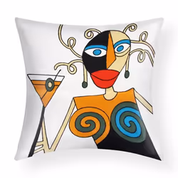 Housses de Coussin - AVIZAR - Art Mirae - 45x45 cm - Multicolore - Design Contemporain