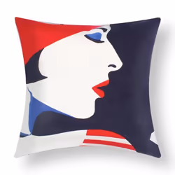 Lot de 2 Housses de Coussin 45x45 cm Brodées Art Auralis