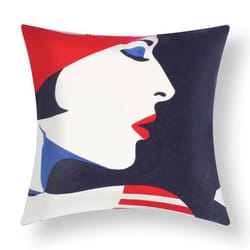 Lot de 2 Housses de Coussin 45x45 cm Brodées Art Auralis