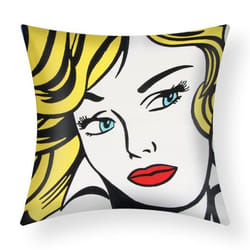 Housses de coussin - AVIZAR - Lot de 2 - 45x45 cm - Brodées - Multicolore - Élégance