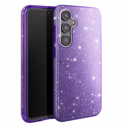 Coque à Paillettes - Samsung - Galaxy S23 FE - Antichoc - Scintillant - Violet