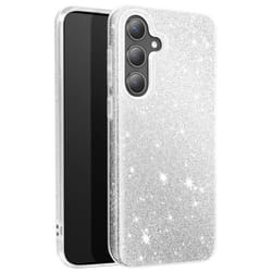 Coque - Samsung - S24 Plus/S25 Plus - Silicone Ultra Fine - Argent Pailleté - Design Glamour