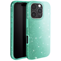 Coque à Paillettes - iPhone 16 Pro - Antichoc - Vert - Rigide - Glamour